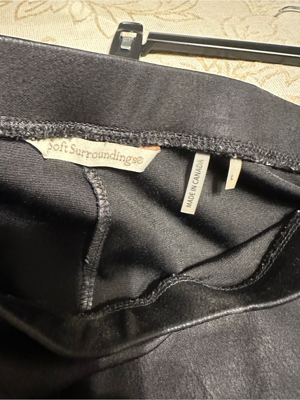 Women’s Black Faux Leather Pants - Picture 3 of 5